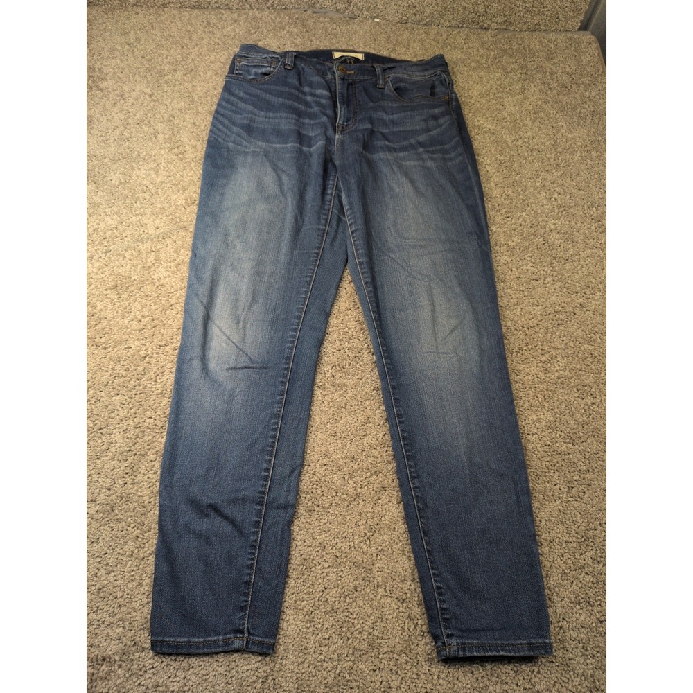 Madewell Roadtripper Skinny Jeans Medium Wash Blue Size 29 High Stretch Denim